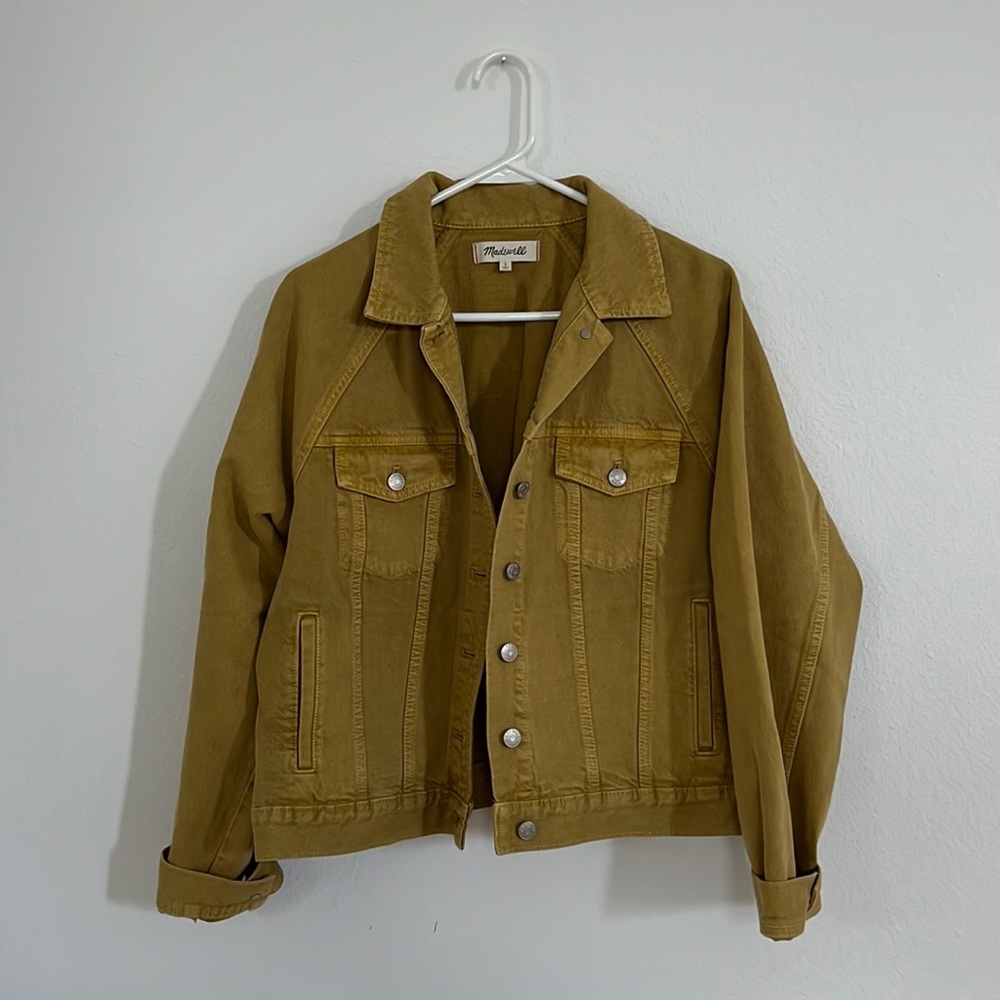Madewell Deep Yellow Jean Jacket